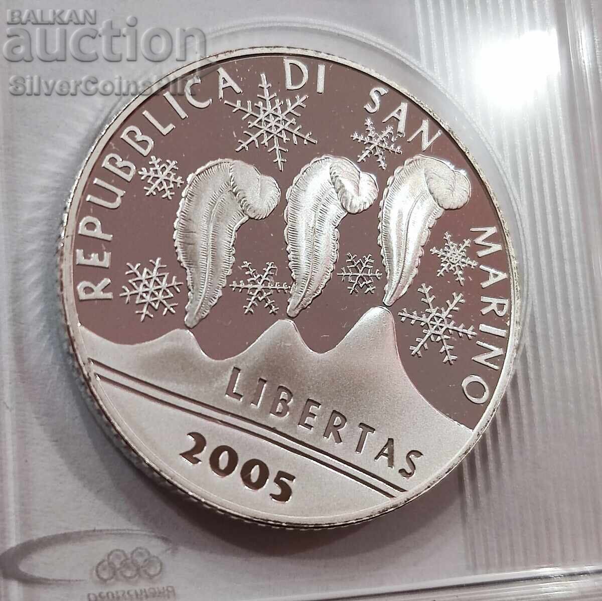 Silver 5 Euro Olympics 2005 San Marino with price 67.00 BGN | € 34.26 Silver 5 Euro Olympics 2005 San Marino with price 67.00 BGN | € 34.26