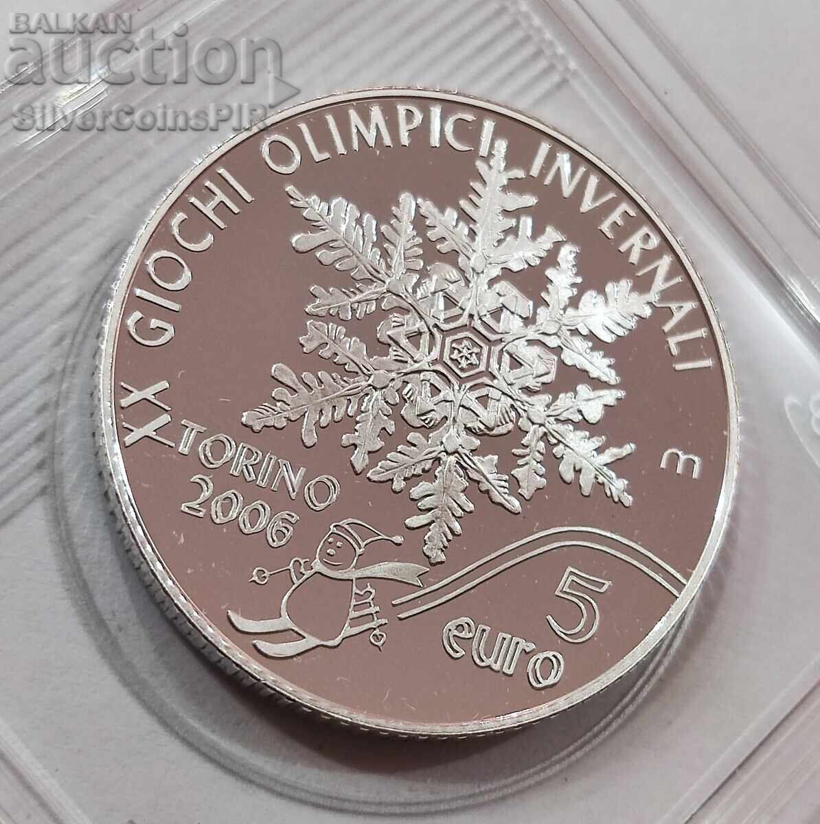 Silver 5 Euro Olympics 2005 San Marino - 5 Silver 5 Euro Olympics 2005 San Marino - 5