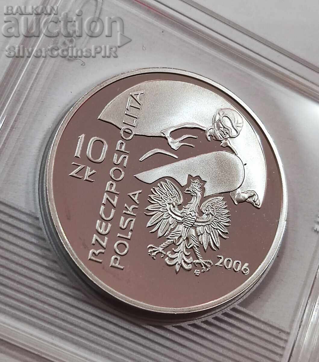 Silver 10 Zloty Olympics 2006 Poland with price 43.89 BGN | € 22.44 Silver 10 Zloty Olympics 2006 Poland with price 43.89 BGN | € 22.44