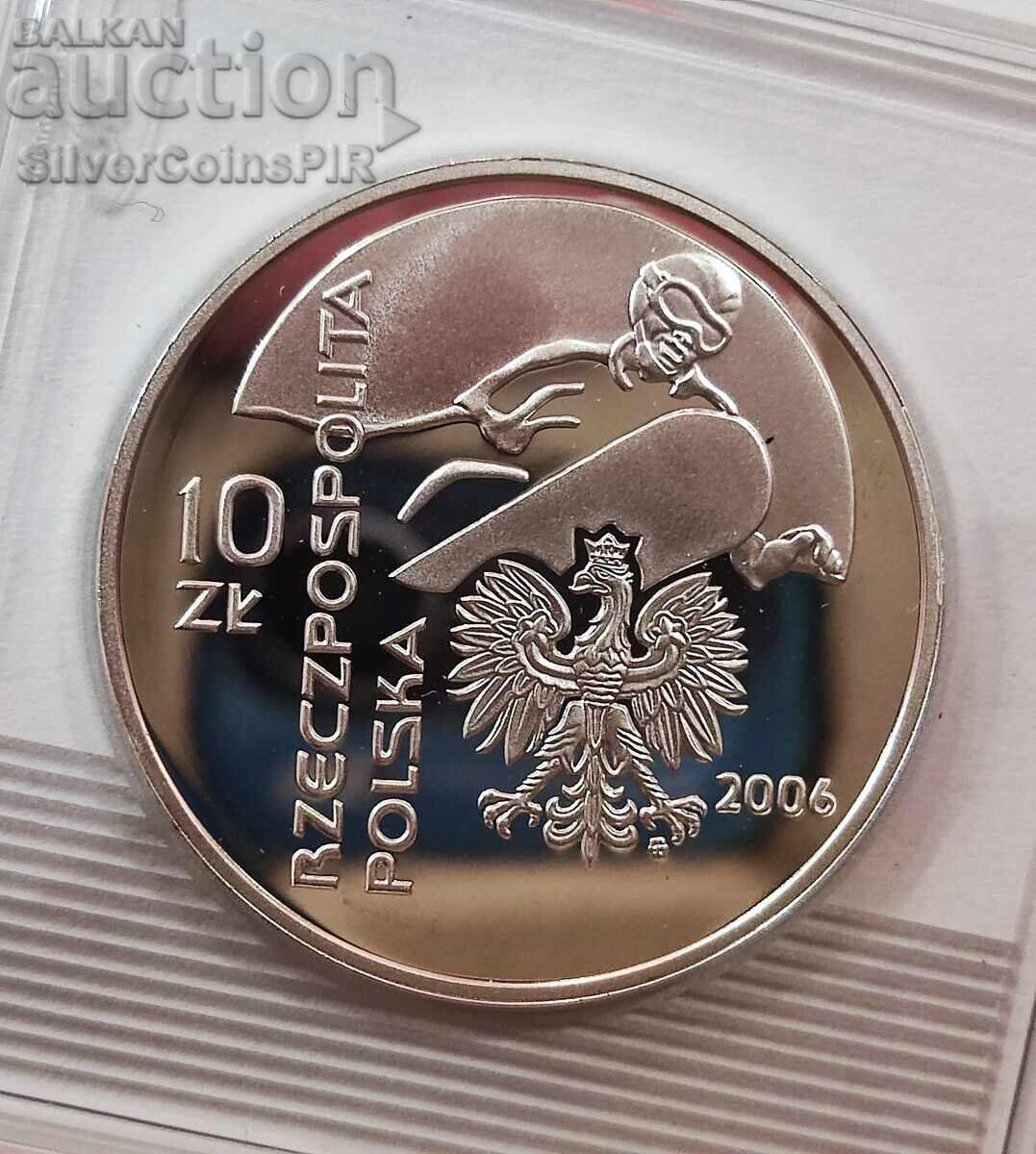 Auction Silver 10 Zloty Olympics 2006 Poland Auction Silver 10 Zloty Olympics 2006 Poland