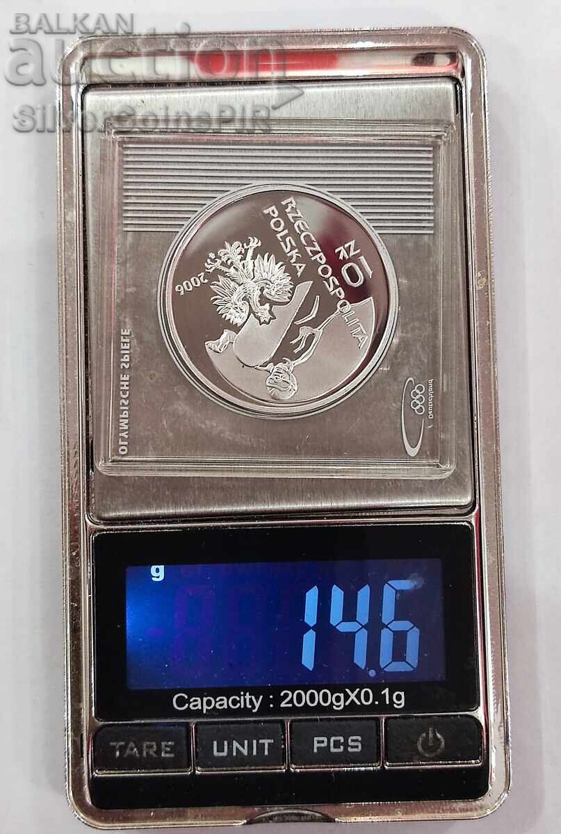 Silver 10 Zloty Olympics 2006 Poland - 5 Silver 10 Zloty Olympics 2006 Poland - 5