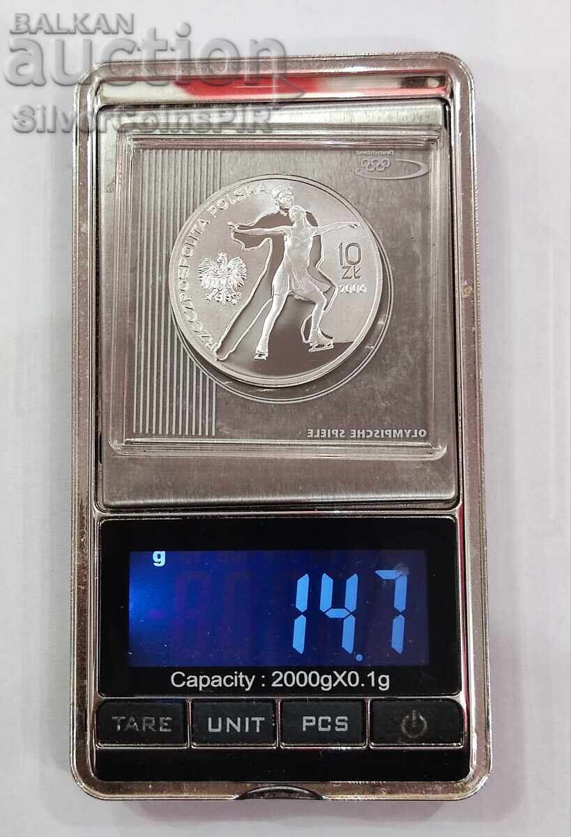 Silver 10 Zloty Olympics 2006 Poland - 5 Silver 10 Zloty Olympics 2006 Poland - 5