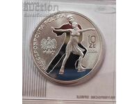 Silver 10 Zloty Olympics 2006 Poland