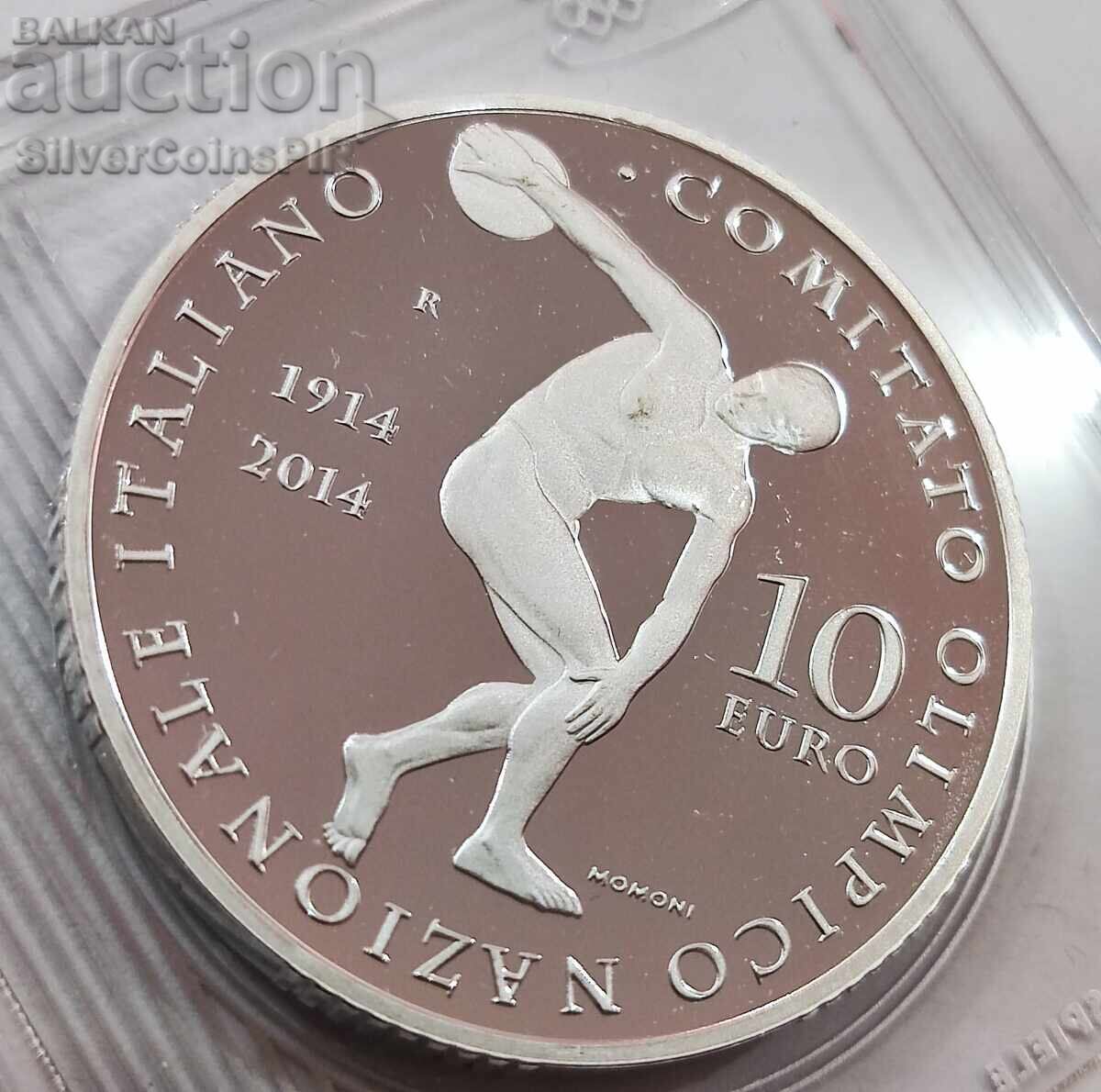 Auction Silver 10 Euro Olympics 2014 Italy Auction Silver 10 Euro Olympics 2014 Italy
