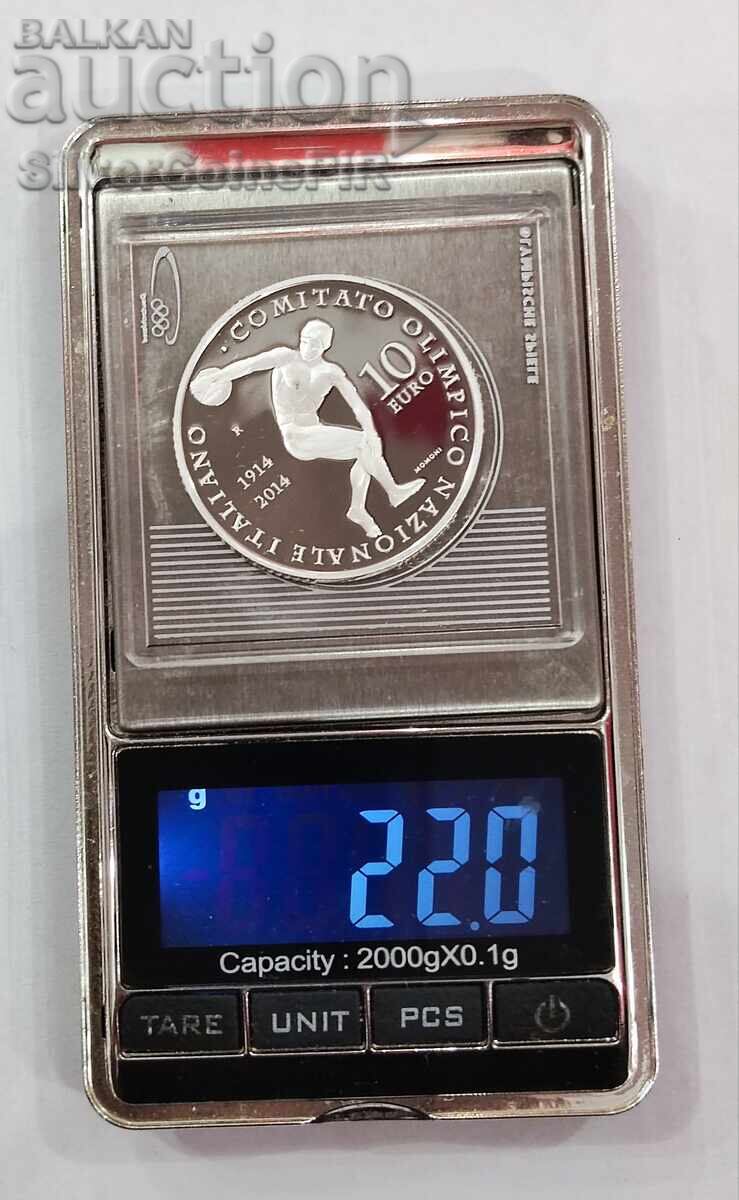 Delivery of Silver 10 Euro Olympics 2014 Italy Delivery of Silver 10 Euro Olympics 2014 Italy