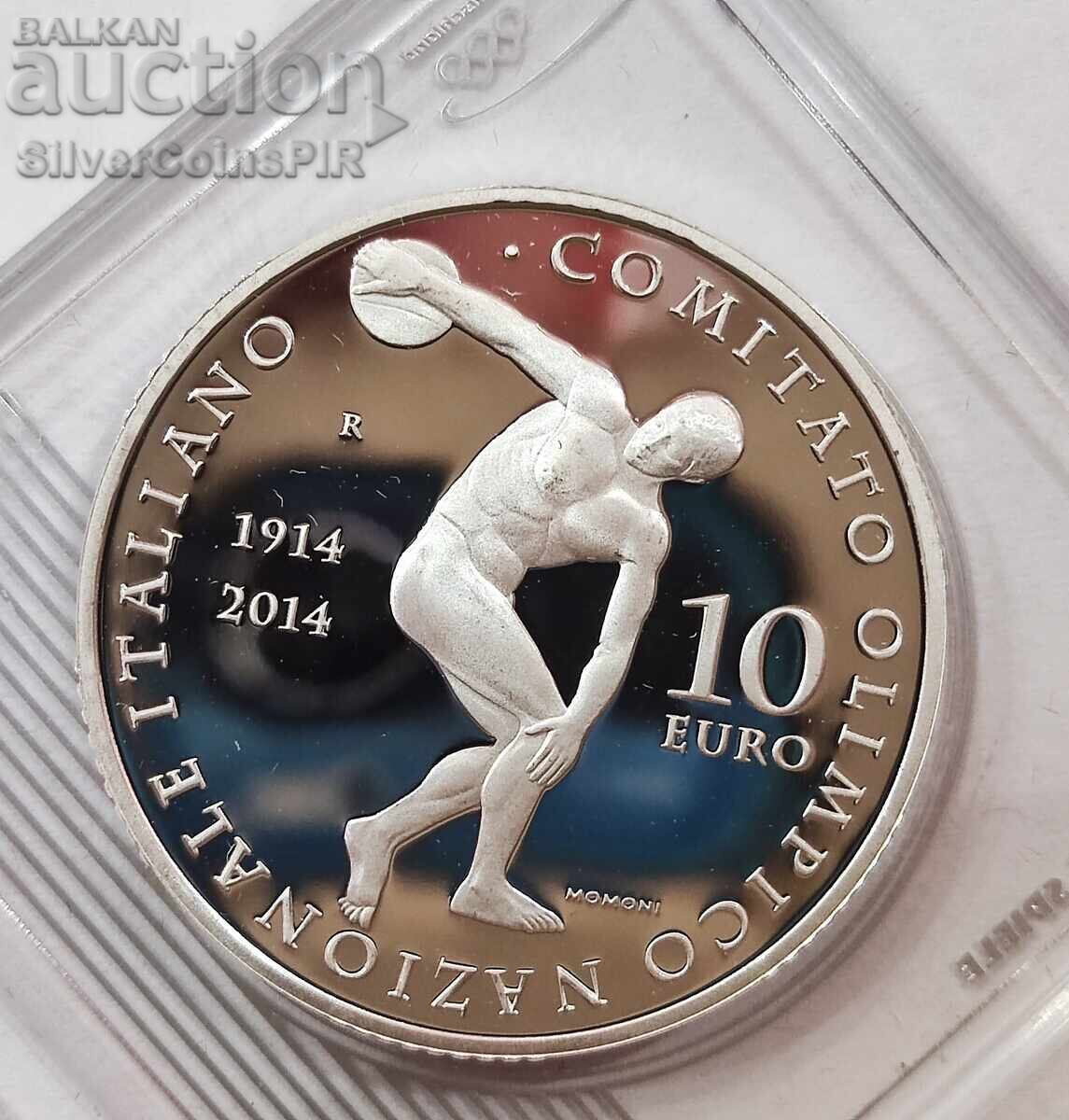 Silver 10 Euro Olympics 2014 Italy Silver 10 Euro Olympics 2014 Italy