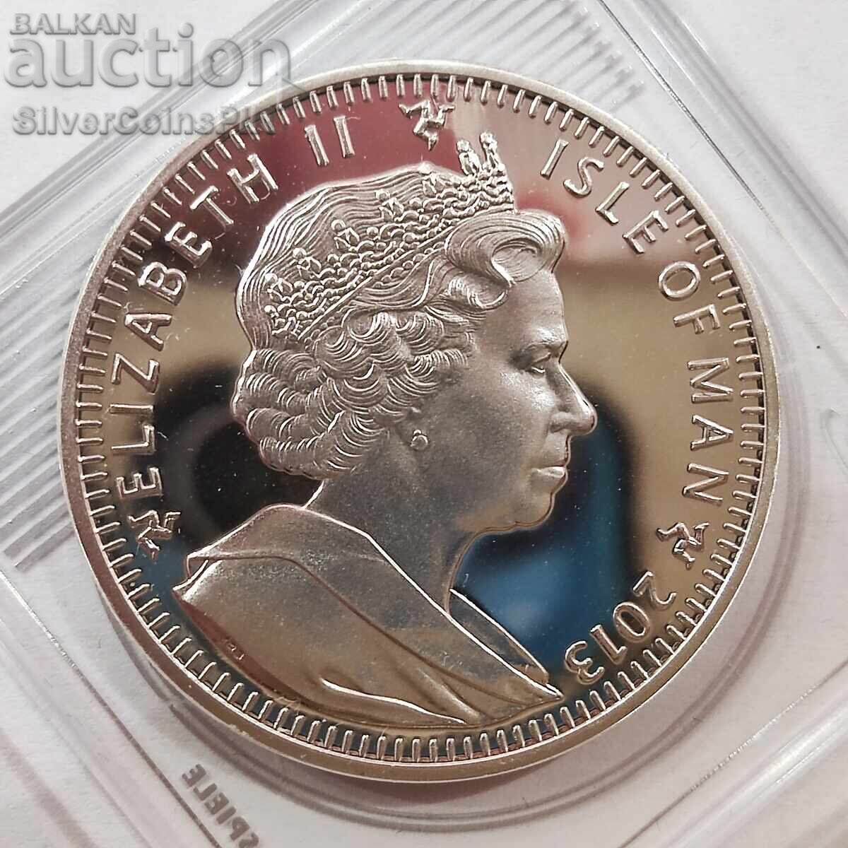 Auction Silver 1 Crown Olympics 2014 Isle of Man Auction Silver 1 Crown Olympics 2014 Isle of Man