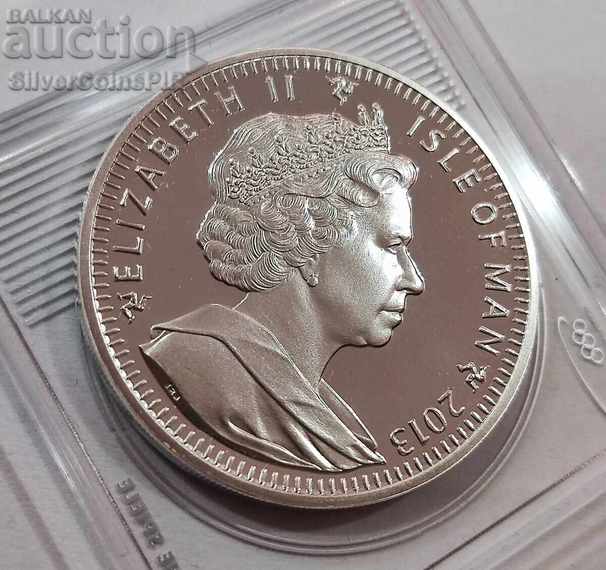 Delivery of Silver 1 Crown Olympics 2014 Isle of Man Delivery of Silver 1 Crown Olympics 2014 Isle of Man