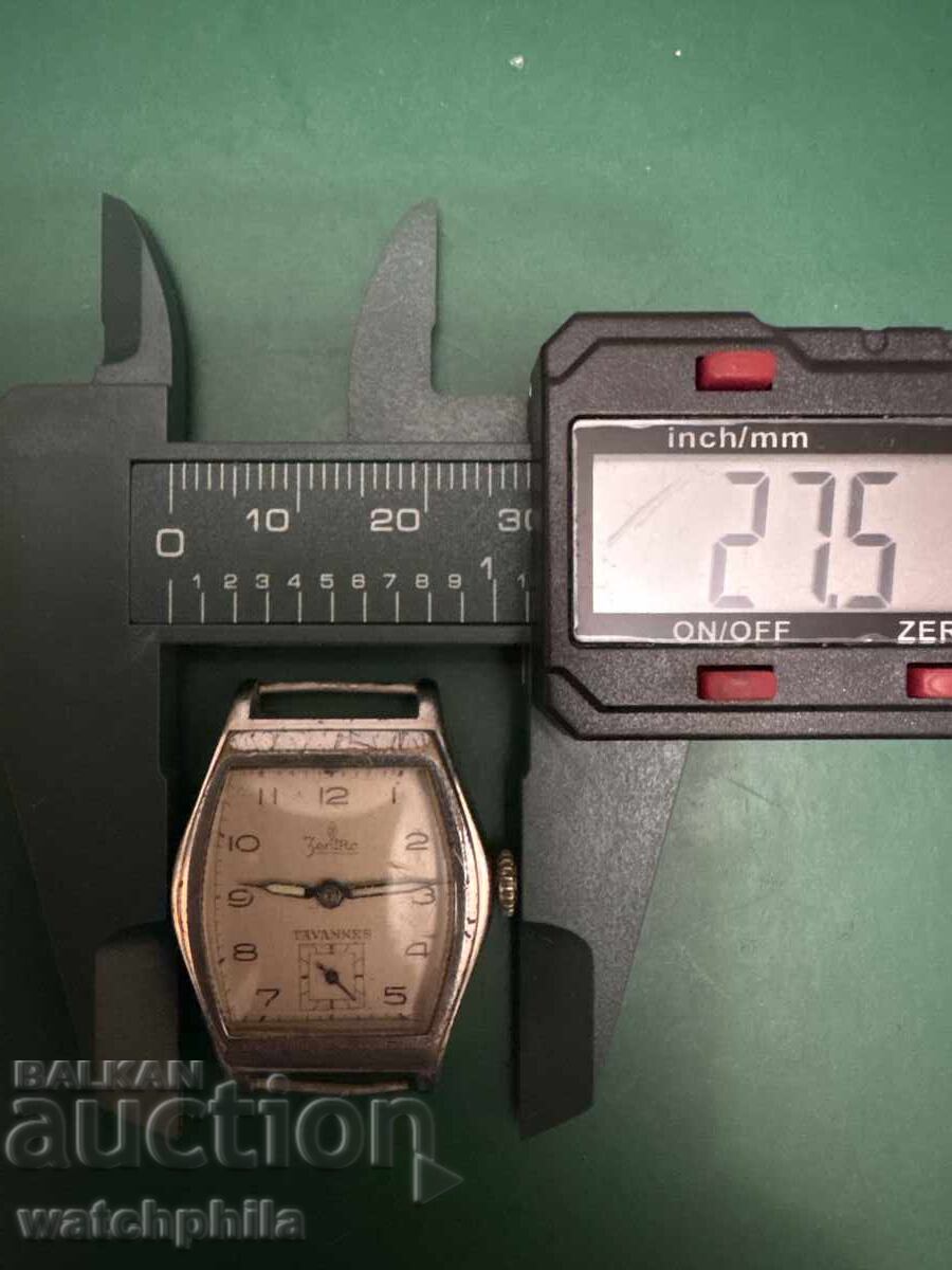 Rare Zentra Tavannes Men's Watch. Working - 6