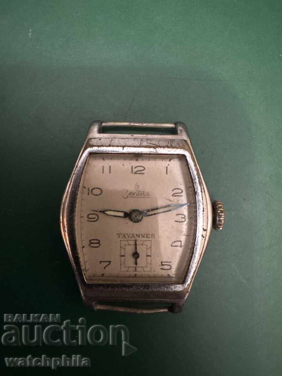 Rare Zentra Tavannes Men's Watch. Working