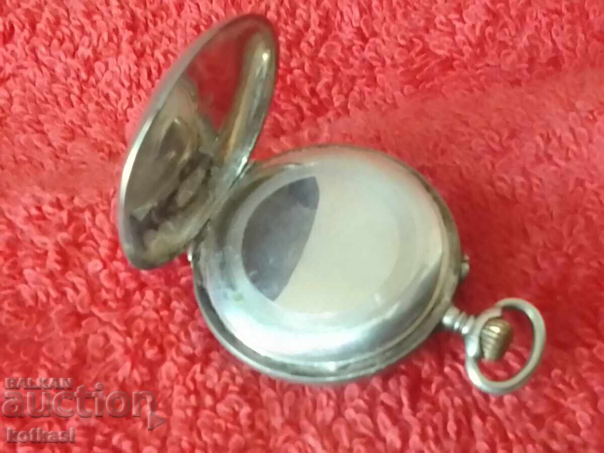 Παλαιό ασημένιο 800 Γυναικείο ρολόι τσέπης - 5