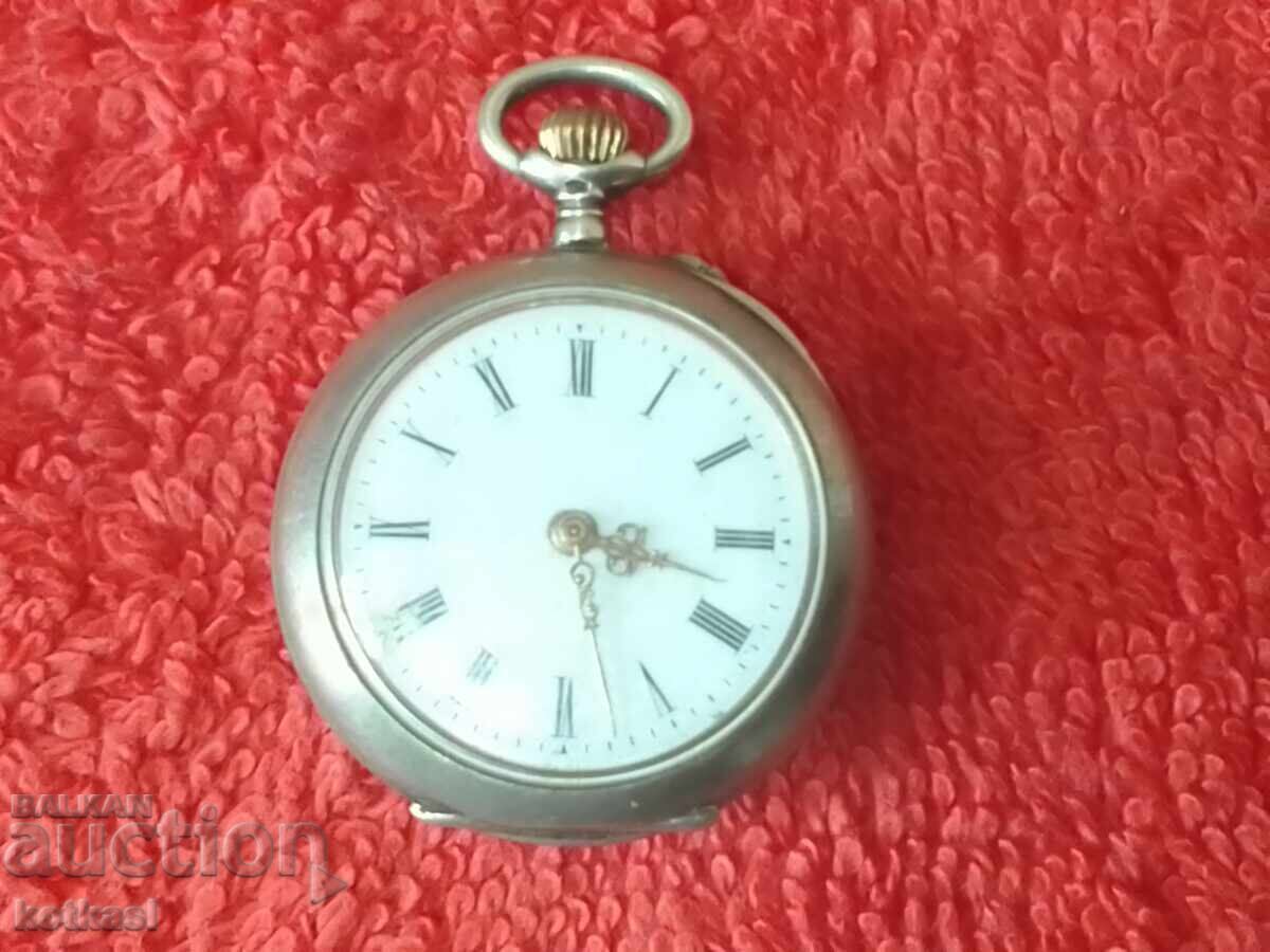 Παλαιό ασημένιο 800 Γυναικείο ρολόι τσέπης