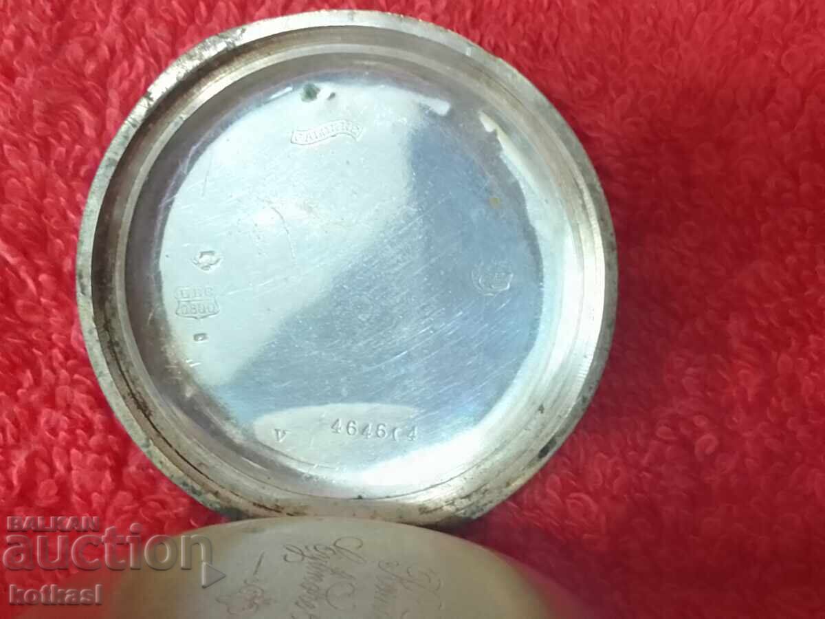 Delivery of Antique Silver 800 Pocket Watch