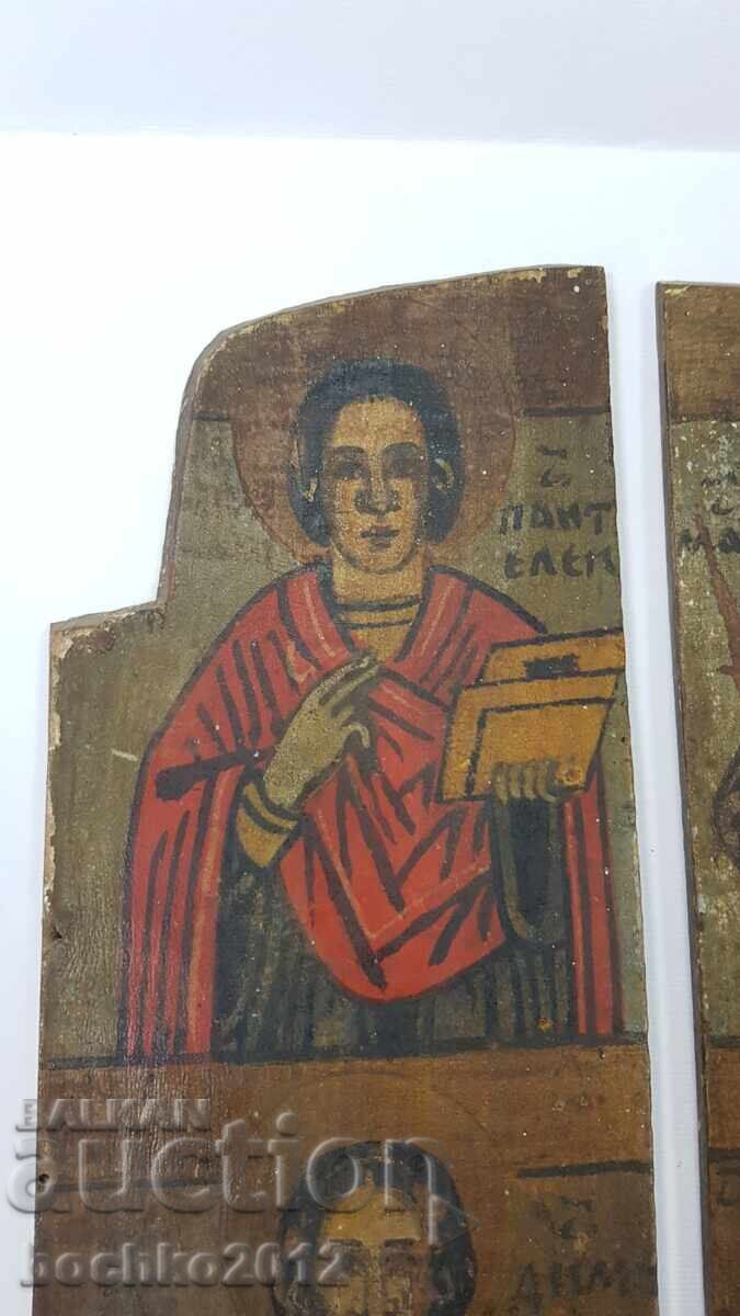 Βουλγαρικά αναγεννησιακά φτερά, πορτάκια από εικόνα τρίπτυχο 19ου αιώνα με τιμή 182.77 BGN | € 93.45 Βουλγαρικά αναγεννησιακά φτερά, πορτάκια από εικόνα τρίπτυχο 19ου αιώνα με τιμή 182.77 BGN | € 93.45