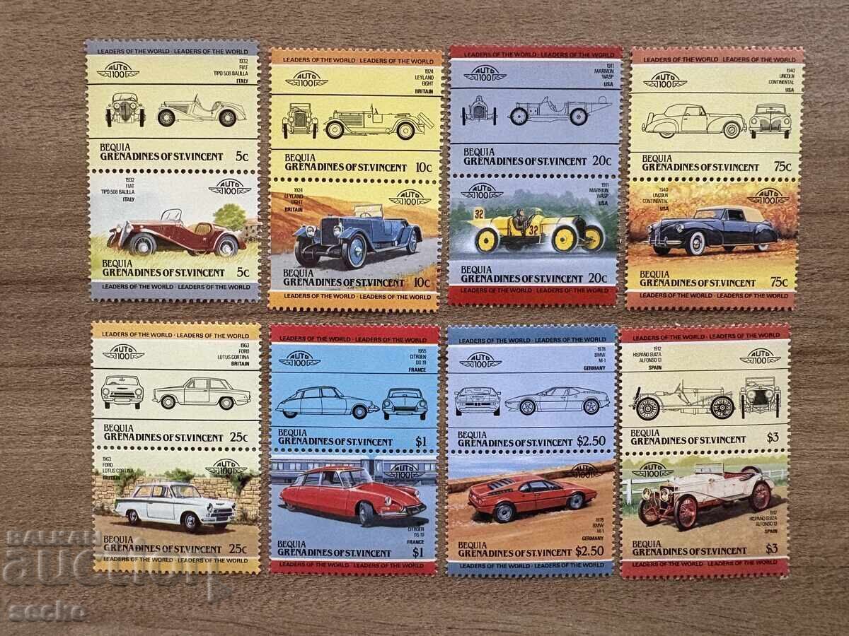 Bequia - Cars (1984) MNH Bequia - Cars (1984) MNH