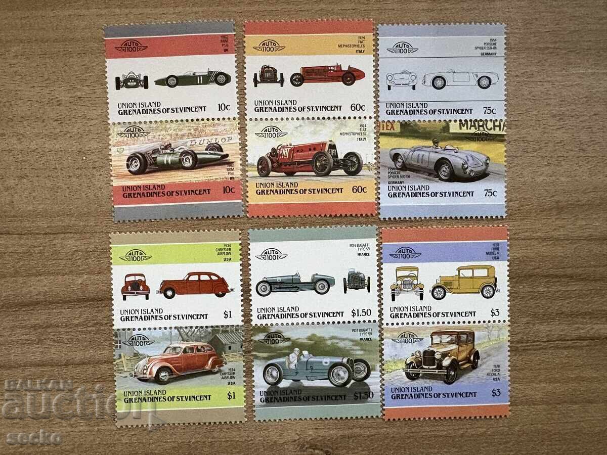 Union Island - Automobiles (1986) MNH