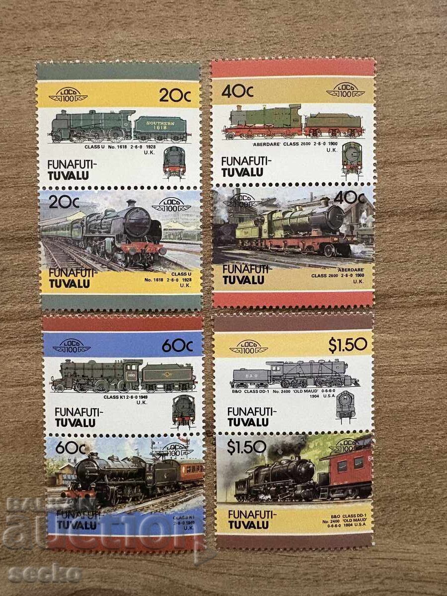 Funafuti/Tuvalu - Locomotives (1986) MNH