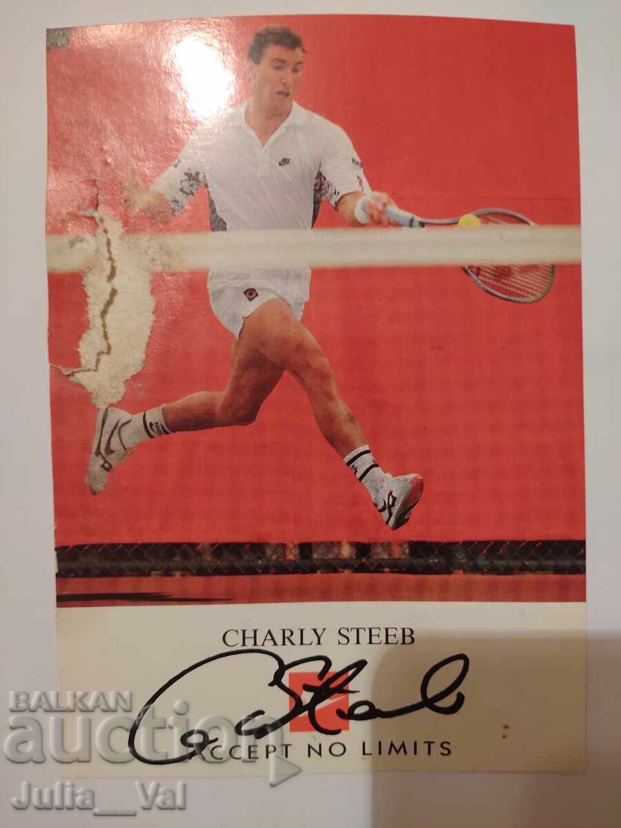 Autograf de la Karl-Uwe Steeb / Charly Steeb (Charly Steeb) 2 Autograf de la Karl-Uwe Steeb / Charly Steeb (Charly Steeb) 2