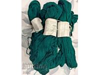 Lot of 7x100g olive green yarn
