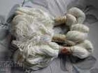 Lot of 3 x 50g thin white yarn