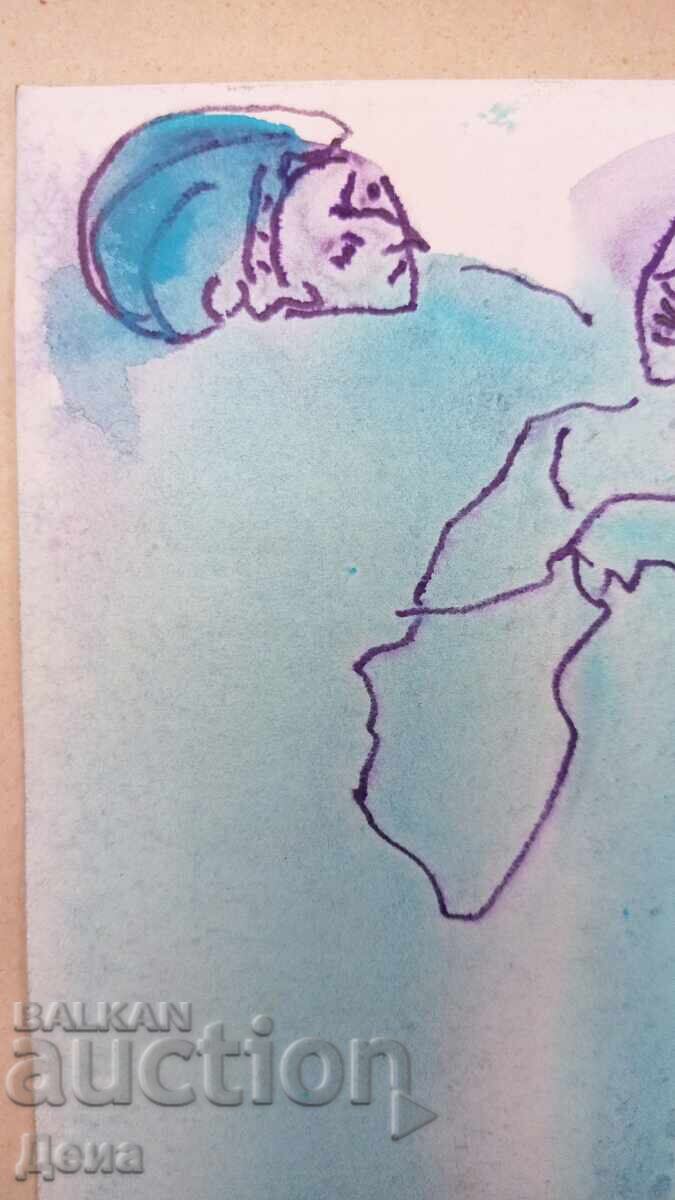 Acuarelă Ivan Filchev 1996 cu preț 13.06 BGN | € 6.68
