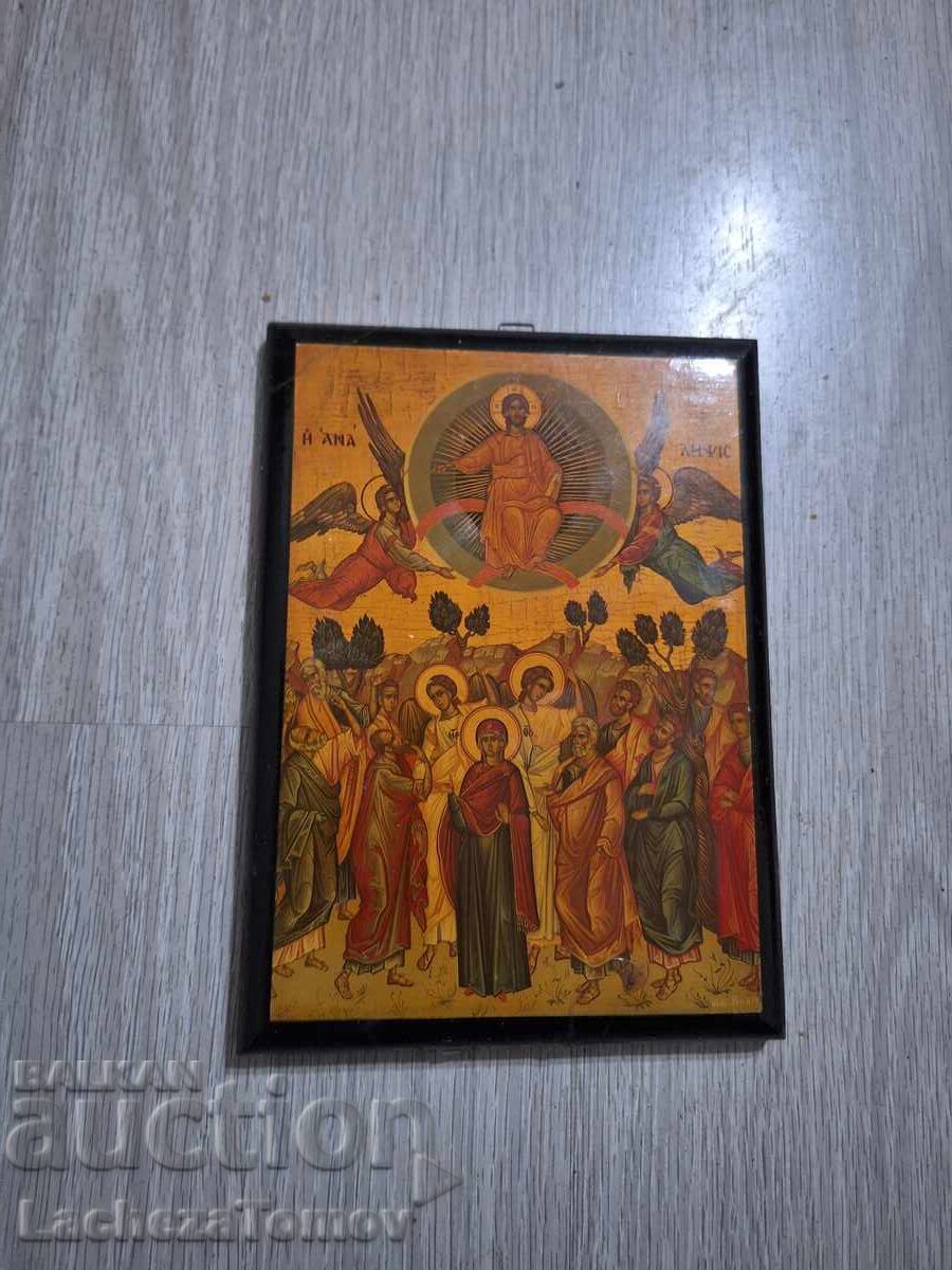 Auction Beautiful Icon Greece Ascension of the Lord Excellent Condition Auction Beautiful Icon Greece Ascension of the Lord Excellent Condition