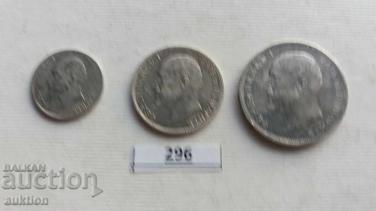 Colecție 50 de bani, 1 și 2 lei, anul 1912 - 7