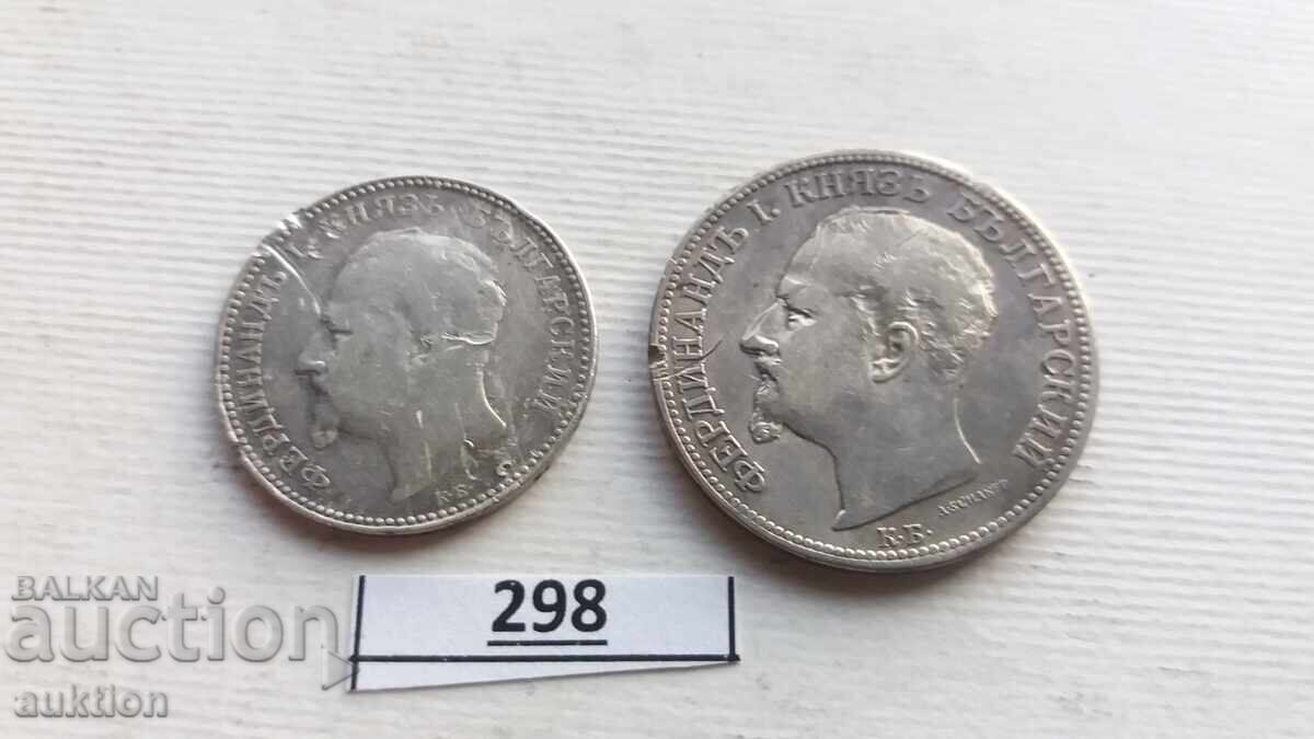 1 and 2 LEVA 1891 YEAR SILVER - 7