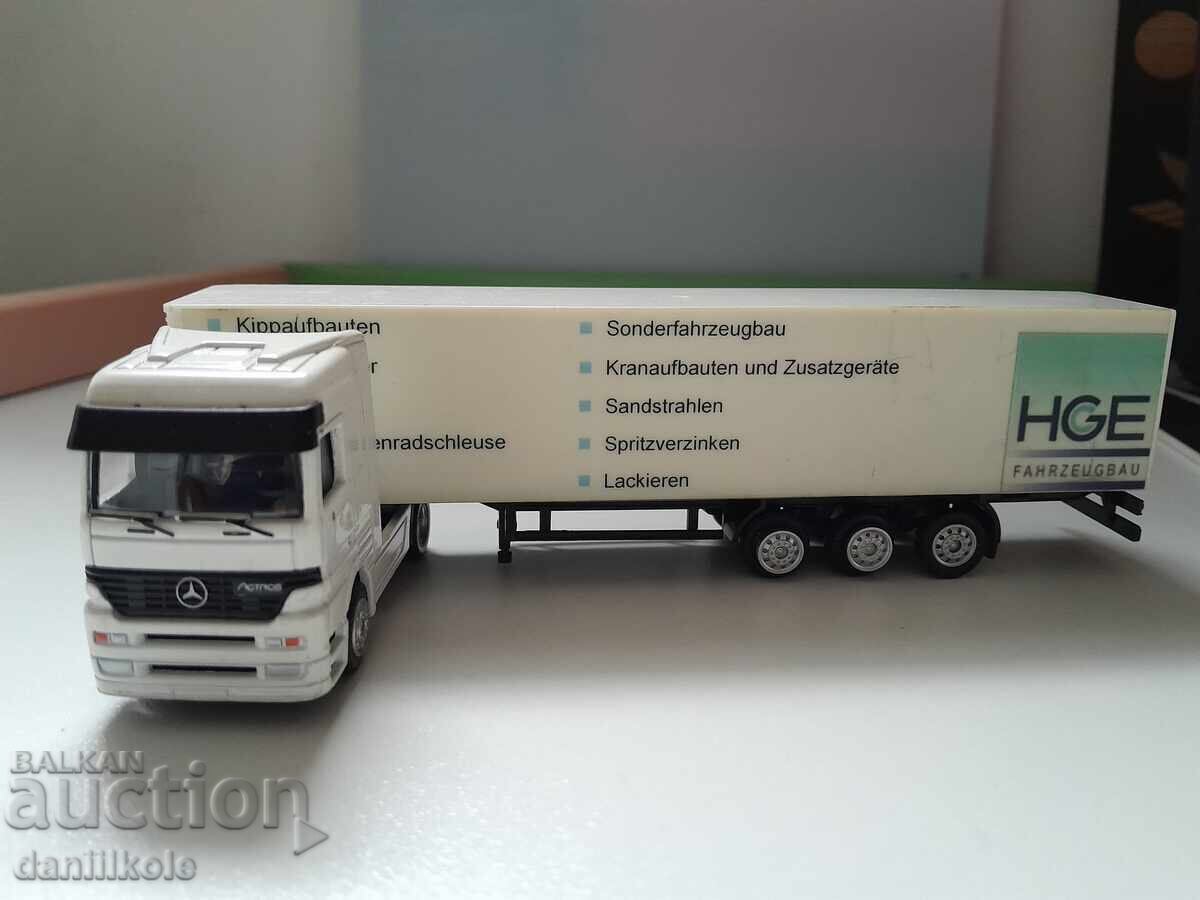 *$*Y*$* METAL MODEL MERCEDES ACTROS ADVERTISING *$*Y*$* with price 19.36 BGN | € 9.90