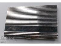 Suport de vizitii metalic vechi Televiziunea Națională Bulgară – BNT