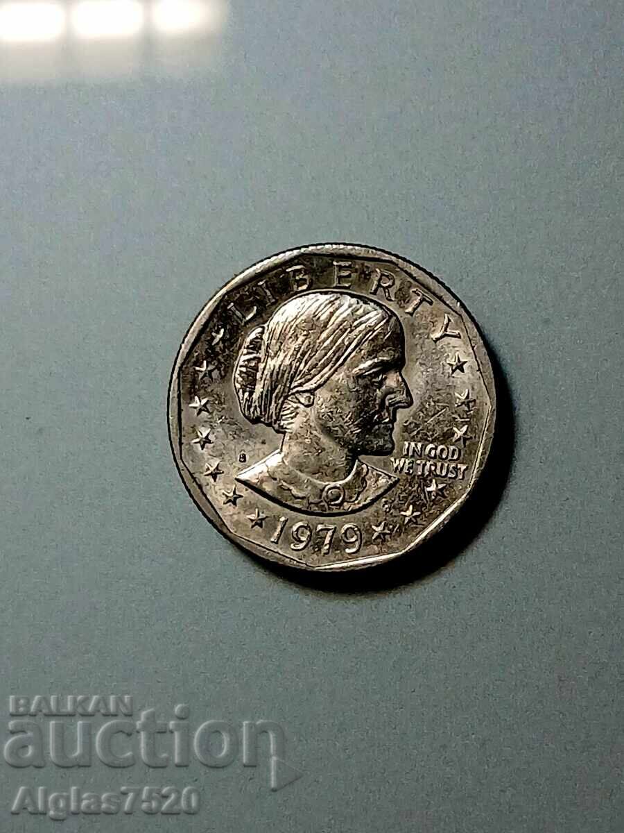 1 Dollar 1979 Susan B. Anthony with price 12.00 BGN | € 6.14