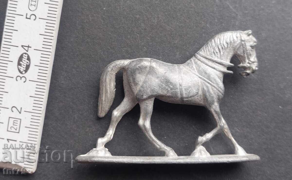 Auction  Figure, soldier: Lead soldier - horse