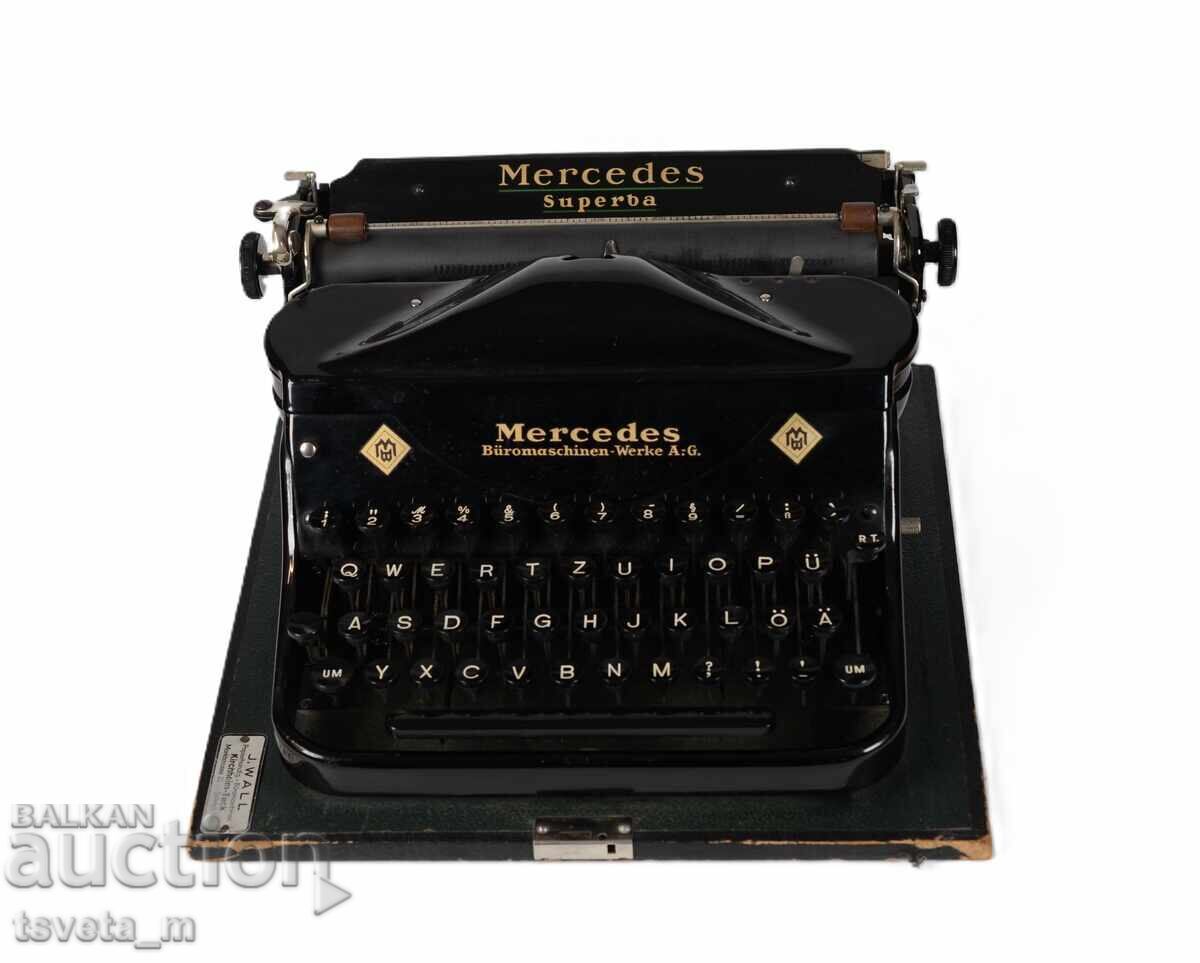 Mașină de scris Mercedes Superba Made in Germany anii 1920