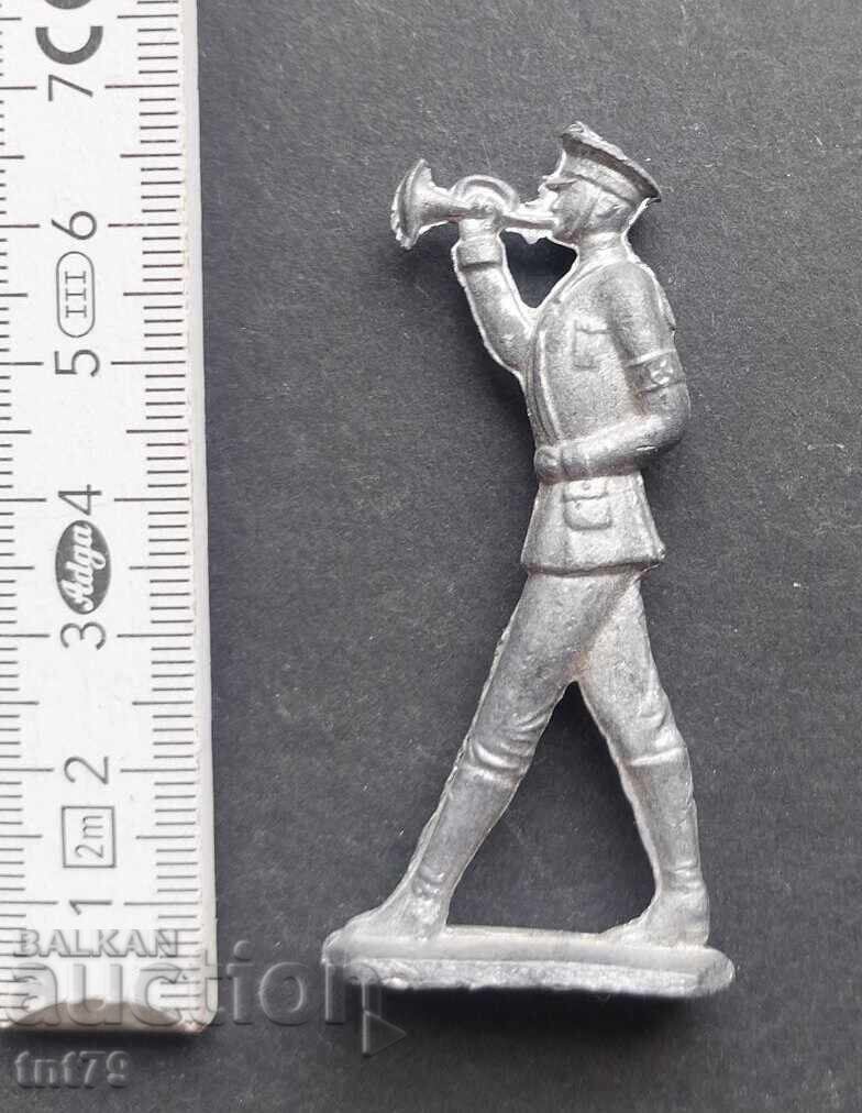 Auction  Figure, soldier: Lead soldier - horse