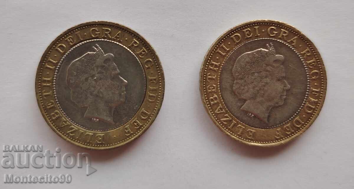 Lot 2 lire 200 de ani de la nașterea lui Isambard Brunel cu preț 20.00 BGN | € 10.23