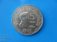 5 песо 1997 г. Филипини