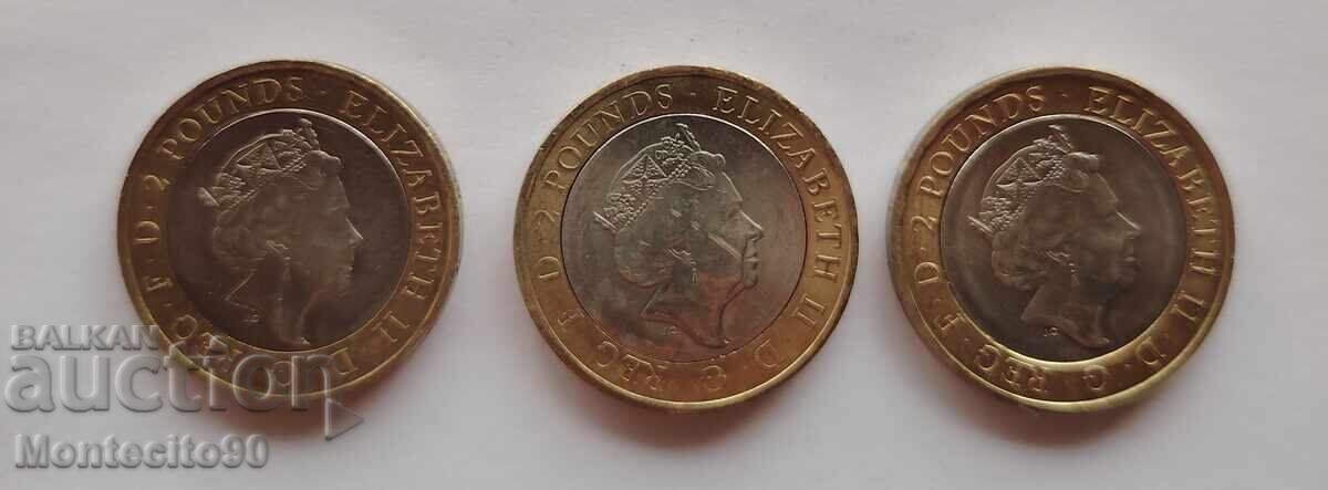 Παρτίδα 2 λιρών 400 χρόνια από το θάνατο του Ουίλιαμ Σαίξπηρ με τιμή 60.00 BGN | € 30.68