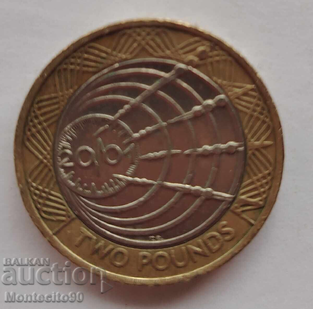 2 λίρες 2001 - 100 χρόνια Διατλαντικού Ραδιοφώνου