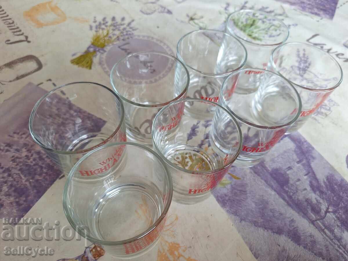 Δημοπρασία ✅8 ΤΕΜ. ΓΥΑΛΙΝΑ ΠΟΤΗΡΙΑ ΓΙΑ ΟΥΙΣΚΙ - HIGHLANDER❗