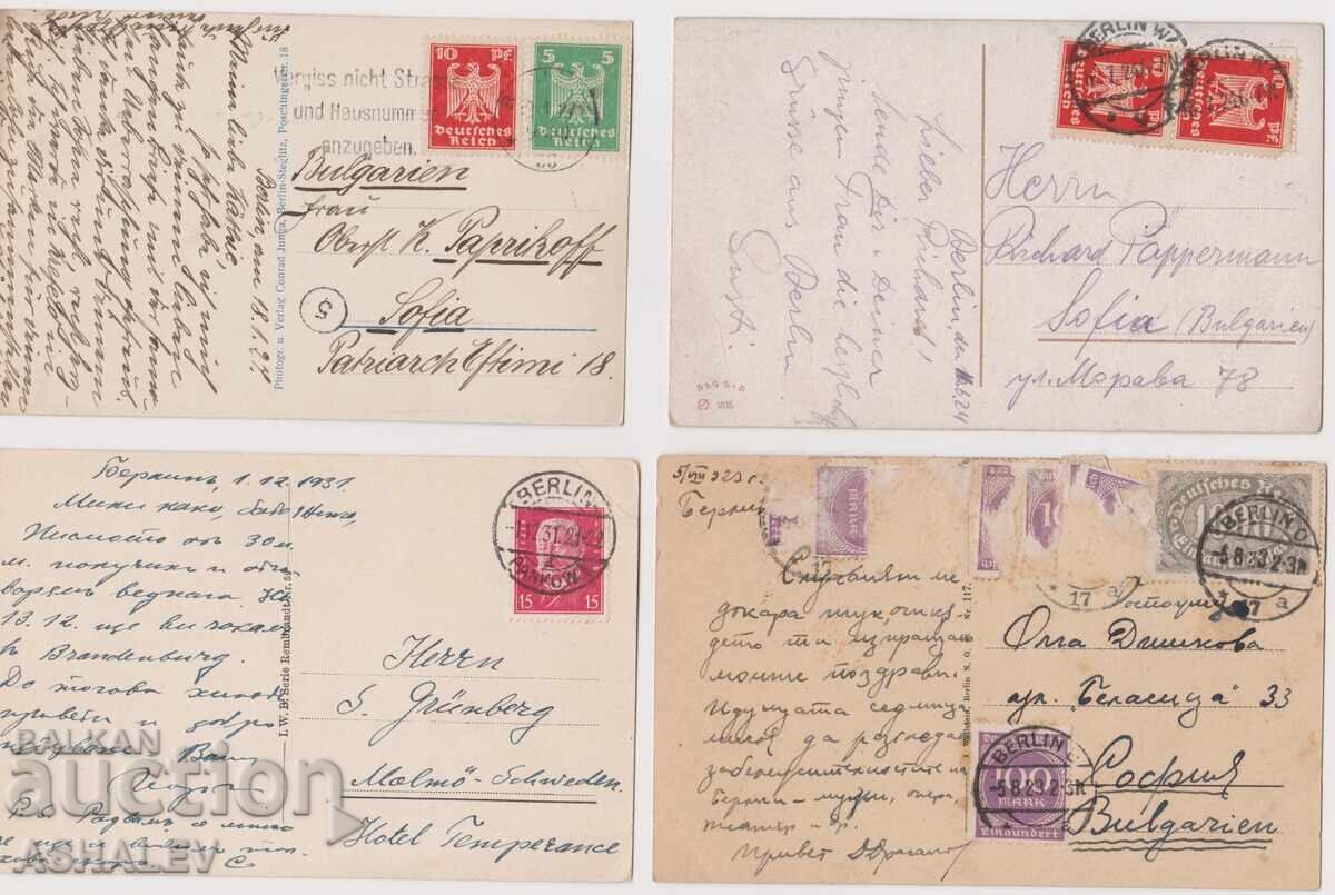 Германия - Берлин /4-пътували1922-24/ с цена 16.00 лв. | € 8.18 Германия - Берлин /4-пътували1922-24/ с цена 16.00 лв. | € 8.18