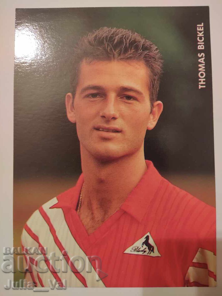 Football - Thomas Bickel - Swiss national - card Football - Thomas Bickel - Swiss national - card