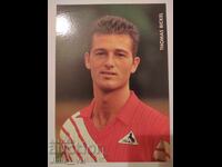Fotbal - Thomas Bickel - internațional elvețian - carte poștală