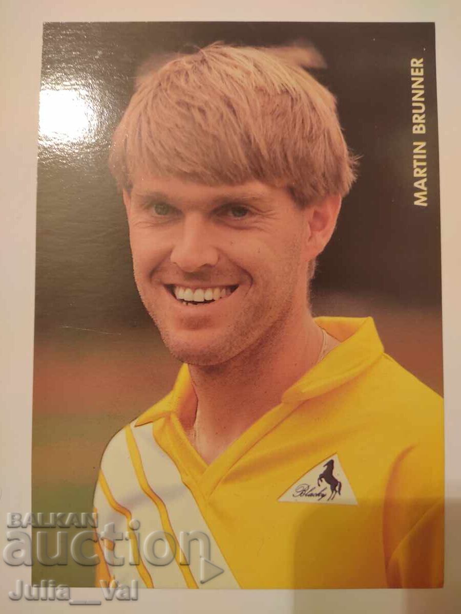 Футбол - Мартин Брюнер - национал на Швейцария - картичка Футбол - Мартин Брюнер - национал на Швейцария - картичка