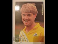 Fotbal - Martin Brunner - internațional elvețian - carte poștală