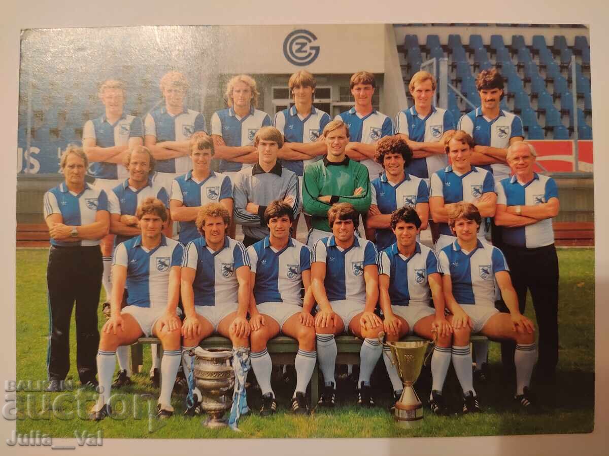 Football - FC Grasshopper Zurich 1983 - Card Football - FC Grasshopper Zurich 1983 - Card