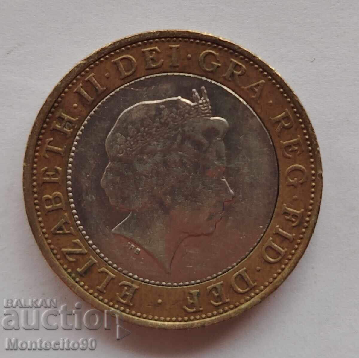 2 lire 2004 - 200 de ani de la prima locomotivă cu abur cu preț 12.00 BGN | € 6.14