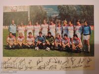 Fotbal - Autografe FC Sion - Elveția 1981/82 - carte poștală