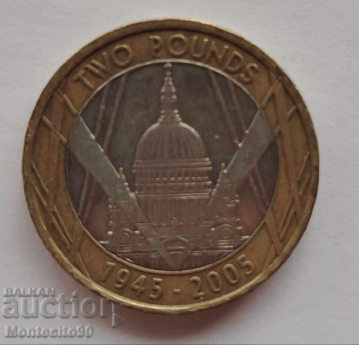 2 lire 2005 - 60 de ani de la sfârșitul celui de-al Doilea Război Mondial 2 lire 2005 - 60 de ani de la sfârșitul celui de-al Doilea Război Mondial