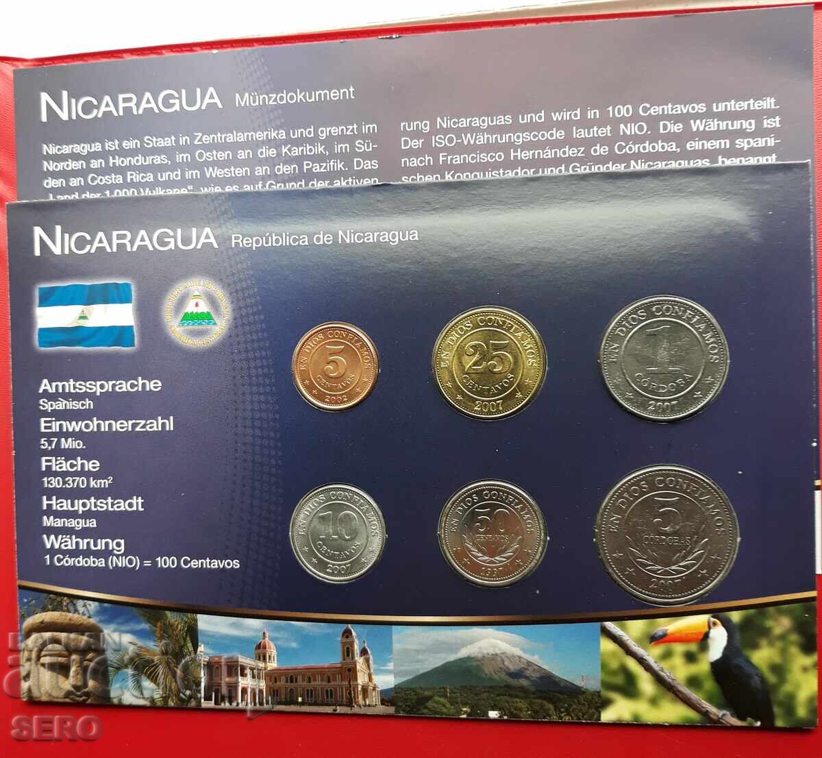 Nicaragua - SET de 6 monede 1997-2007