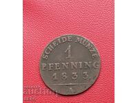Germany - Prussia - 1 Pfennig 1833 A